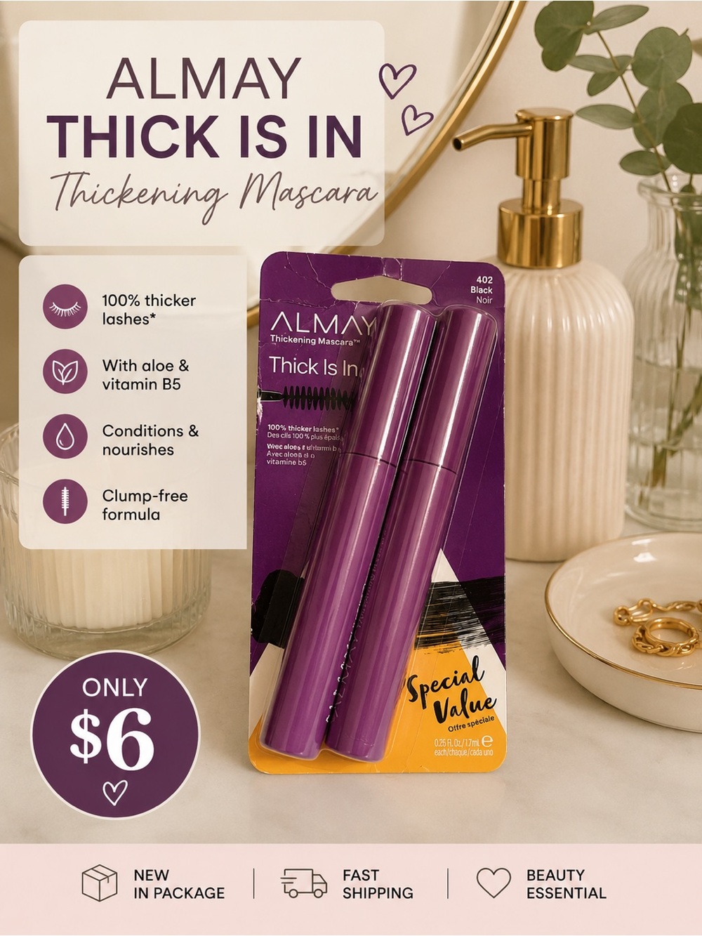 ✨ Almay Thick Is In Thickening Mascara Duo ✨